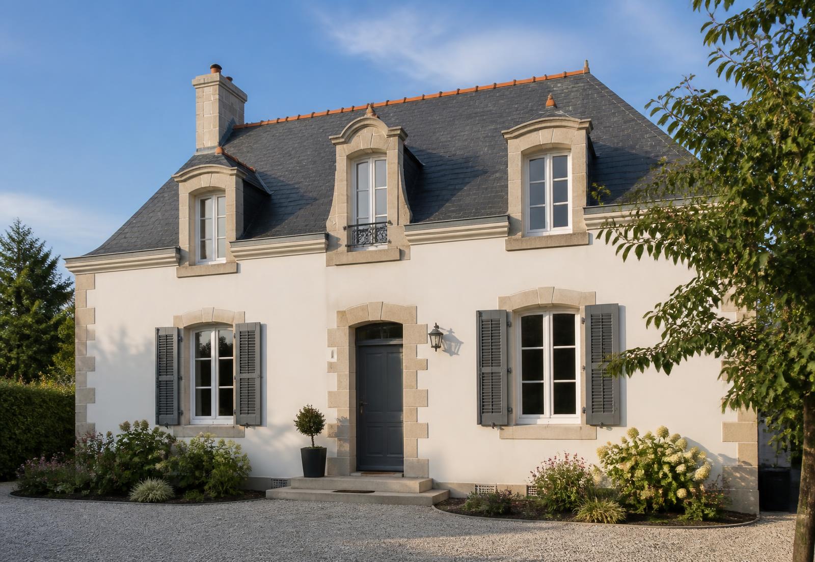 Maison rénovée avec toiture et façade refaites en Île-de-France